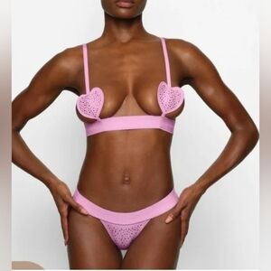 Skims jelly sheer brallete and thongs ( Valentine release)